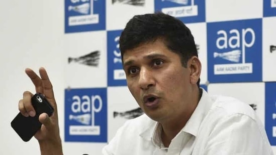 At the press meet, Bhardwaj claimed there was no clue whether four lakh students of MCD schools in Delhi will get dry rations or not.(Mohd Zakir/HT File Photo)