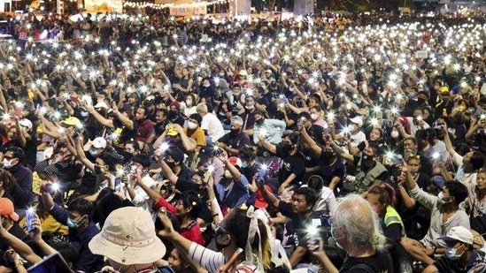 Close to 20 pro-democracy protesters and student leaders are on remand in prison while fighting lese majeste charges, sedition and other offences.(AP file photo. Representative image) Close to 20 pro-democracy protesters and student leaders are on remand in prison while fighting lese majeste charges, sedition and other offences.(AP file photo. Representative image)