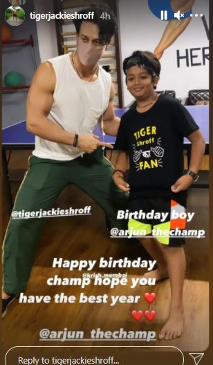 Tiger Shroff posted this pic as his Instagram Story. Tiger Shroff posted this pic as his Instagram Story.