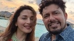 Madhuri Dixit is holidaying in the Maldives with her husband, Dr Shriram Nene.