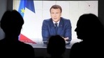 French President Emmanuel Macron delivered a broadcast speech from the Elysee palace in Paris on March 31, 2021.(AFP) French President Emmanuel Macron delivered a broadcast speech from the Elysee palace in Paris on March 31, 2021.(AFP)