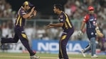 Rajat Bhatia (C) and Gautam Gambhir (L) celebrate the wicket of Virender Sehwag. (Getty Images) Rajat Bhatia (C) and Gautam Gambhir (L) celebrate the wicket of Virender Sehwag. (Getty Images)