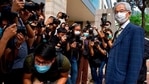 Martin Lee was among 15 prominent democracy activists accused last year of participating in a historic, but unauthorised, march on Aug. 18, 2019. (AP Photo/Vincent Yu)(AP) Martin Lee was among 15 prominent democracy activists accused last year of participating in a historic, but unauthorised, march on Aug. 18, 2019. (AP Photo/Vincent Yu)(AP)