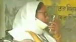 West Bengal chief minister Mamata Banerjee at a poll booth in Nandigram on Thursday. (ANI Photo )