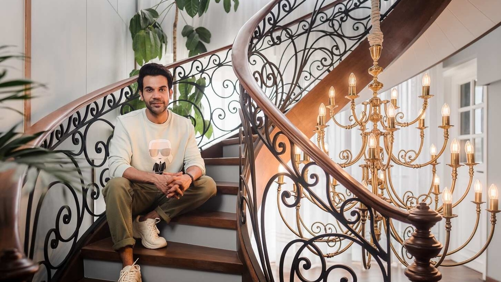 Step inside rajkummar rao's home with calm decor, huge private spaces filled with books