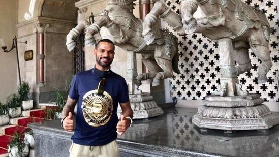 Shikhar Dhawan in team hotel. (Delhi Capitals)