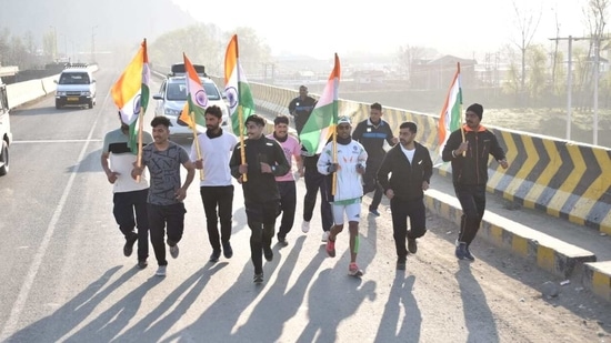 Velu started running long distances during his school days and then took part in many marathons before joining the Indian Army. (Twitter) Velu started running long distances during his school days and then took part in many marathons before joining the Indian Army. (Twitter)
