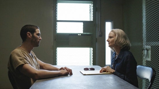 This image released by STXfilms shows Tahar Rahim, left, and Jodie Foster in The Mauritanian.(AP)