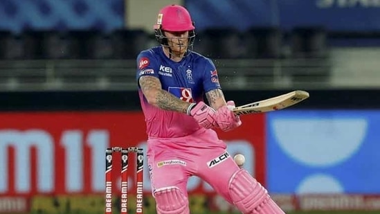 Rajasthan Royals batsman Ben Stokes plays a shot during the Indian Premier League 2020 cricket match against Sunrisers Hyderbad (PTI) Rajasthan Royals batsman Ben Stokes plays a shot during the Indian Premier League 2020 cricket match against Sunrisers Hyderbad (PTI)
