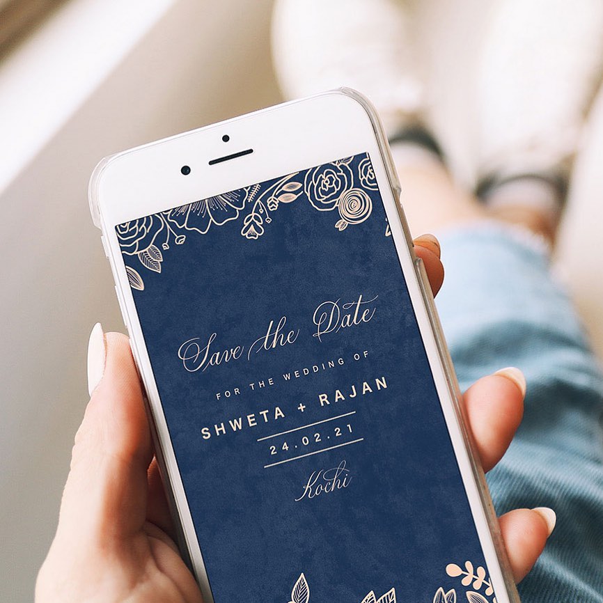 Going paperless for wedding invites is a great way to save cost as well as be environmentally-responsible feels wedding invite designer and calligrapher Kriti Basra (Photo: Instagram/shubhlekhbykriti)