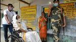 West Bengal chief minister Mamata Banerjee visits the voting booths of Boyal, at Nandigram, in East Midnapore on Thursday, April 1. (ANI) West Bengal chief minister Mamata Banerjee visits the voting booths of Boyal, at Nandigram, in East Midnapore on Thursday, April 1. (ANI)