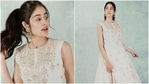 Janhvi Kapoor in <span class='webrupee'>₹</span>70k kurti and skirt set(Instagram/ mohitrai ) Janhvi Kapoor in <span class='webrupee'>₹</span>70k kurti and skirt set(Instagram/ mohitrai )