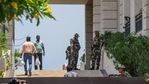 Security personnel outside DMK leader MK Stalin's daughter Senthamarai Stalin's residence during a raid by Income Tax, in Chennai,(PTI) Security personnel outside DMK leader MK Stalin's daughter Senthamarai Stalin's residence during a raid by Income Tax, in Chennai,(PTI)