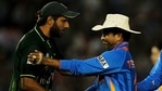 Shahid Afridi and Sachin Tendulkar after India-Pakistan's 2011 WC match. (Getty Images) Shahid Afridi and Sachin Tendulkar after India-Pakistan's 2011 WC match. (Getty Images)