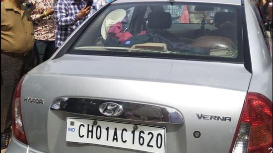 The car in which the victims were travelling. (HT File Photo) The car in which the victims were travelling. (HT File Photo)