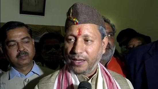 Uttarakhand Mar 09 (ANI): Chief Minister of Uttarakhand Tirath Singh Rawat speaks to media, in Dehradun on Wednesday. (ANI Photo) (ANI) Uttarakhand Mar 09 (ANI): Chief Minister of Uttarakhand Tirath Singh Rawat speaks to media, in Dehradun on Wednesday. (ANI Photo) (ANI)