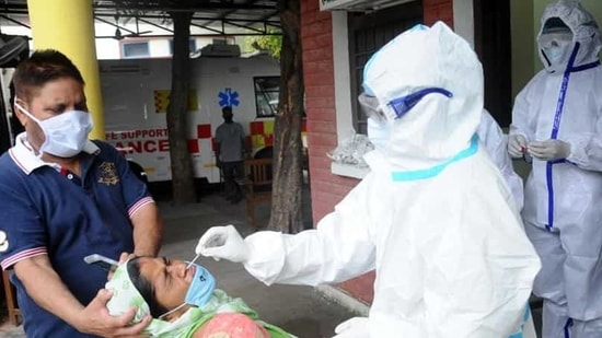 India on Friday saw the highest single-day spike in Covid tally this year with 81,466 new cases recorded in the last 24 hours. (HT file photo) India on Friday saw the highest single-day spike in Covid tally this year with 81,466 new cases recorded in the last 24 hours. (HT file photo)