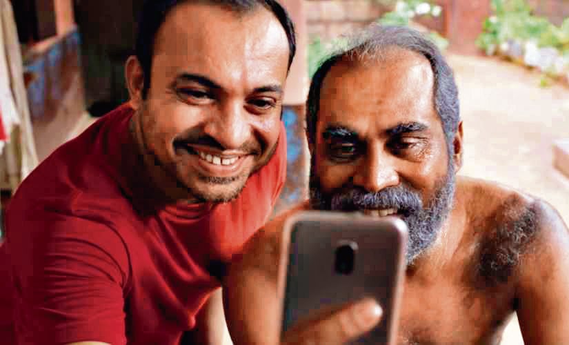 Soubin Shahir and Suraj Venjaramoodu in the surprising and evocative Android Kunjappan, about a man, his son and his caretaker robot. Soubin Shahir and Suraj Venjaramoodu in the surprising and evocative Android Kunjappan, about a man, his son and his caretaker robot.