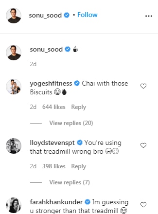 Comments on the picture (Instagram/ sonu_sood)