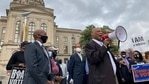 African Methodist Episcopal Church Bishop Reginald Jackson announces a boycott of Coca-Cola Co. products outside the Georgia Capitol n Atlanta. Jackson says Coca-Cola and other large Georgia companies haven't done enough to oppose restrictive voting bills that Georgia lawmakers were debating as Jackson spoke.(AP file photo) African Methodist Episcopal Church Bishop Reginald Jackson announces a boycott of Coca-Cola Co. products outside the Georgia Capitol n Atlanta. Jackson says Coca-Cola and other large Georgia companies haven't done enough to oppose restrictive voting bills that Georgia lawmakers were debating as Jackson spoke.(AP file photo)