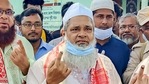Ajmal also said that if the coalition of parties is voted to power in Assam they will work equally for all communities. (PTI) Ajmal also said that if the coalition of parties is voted to power in Assam they will work equally for all communities. (PTI)