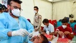 Delhi on Saturday reported 3,567 fresh Covid-19 cases, while 10 people died due to the infection in the last 24 hours, according to the city health department. (PTI Photo/Kamal Kishore) (PTI) Delhi on Saturday reported 3,567 fresh Covid-19 cases, while 10 people died due to the infection in the last 24 hours, according to the city health department. (PTI Photo/Kamal Kishore) (PTI)