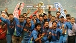 File image of Indian cricket team celebrating 2011 World Cup win.(Twitter/Cricket World cup) File image of Indian cricket team celebrating 2011 World Cup win.(Twitter/Cricket World cup)
