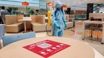 A worker sanitizes a hotel ahead of its reopening, Unlock 5, amid the coronavirus pandemic, in Pune. (PTI) A worker sanitizes a hotel ahead of its reopening, Unlock 5, amid the coronavirus pandemic, in Pune. (PTI)