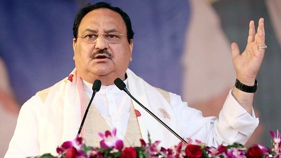 BJP president J P Nadda said the shooting on fishermen has stopped after Prime Minister Modi became the PM.(ANI Photo) BJP president J P Nadda said the shooting on fishermen has stopped after Prime Minister Modi became the PM.(ANI Photo)