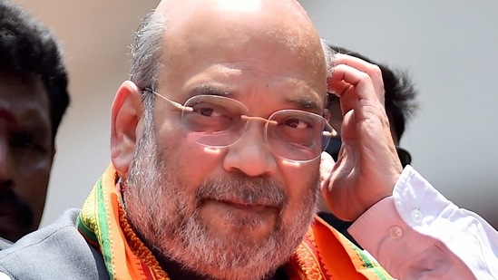 Union home minister Amit Shah campaigning for BJP candidate from Thousand Lights constituency Kushboo Sundar ahead of Tamil Nadu Assembly polls, at Thyagaraya Nagar in Chennai. Shah also campaigned for CK Janu in Kerala later. (PTI Photo) Union home minister Amit Shah campaigning for BJP candidate from Thousand Lights constituency Kushboo Sundar ahead of Tamil Nadu Assembly polls, at Thyagaraya Nagar in Chennai. Shah also campaigned for CK Janu in Kerala later. (PTI Photo)