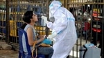 According to state government figures, 1,18,933 Covid-19 tests were carried out on Sunday. (PTI)(HT_PRINT) According to state government figures, 1,18,933 Covid-19 tests were carried out on Sunday. (PTI)(HT_PRINT)