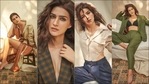 Kriti Sanon slays boss lady vibes in sultry blazer dress, pantsuit with bralette(Instagram/kritisanon) Kriti Sanon slays boss lady vibes in sultry blazer dress, pantsuit with bralette(Instagram/kritisanon)