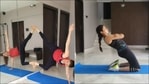 Bhagyashree nails jaw-dropping warrior pose on mirror, flexible core workout(Instagram/bhagyashree.online) Bhagyashree nails jaw-dropping warrior pose on mirror, flexible core workout(Instagram/bhagyashree.online)