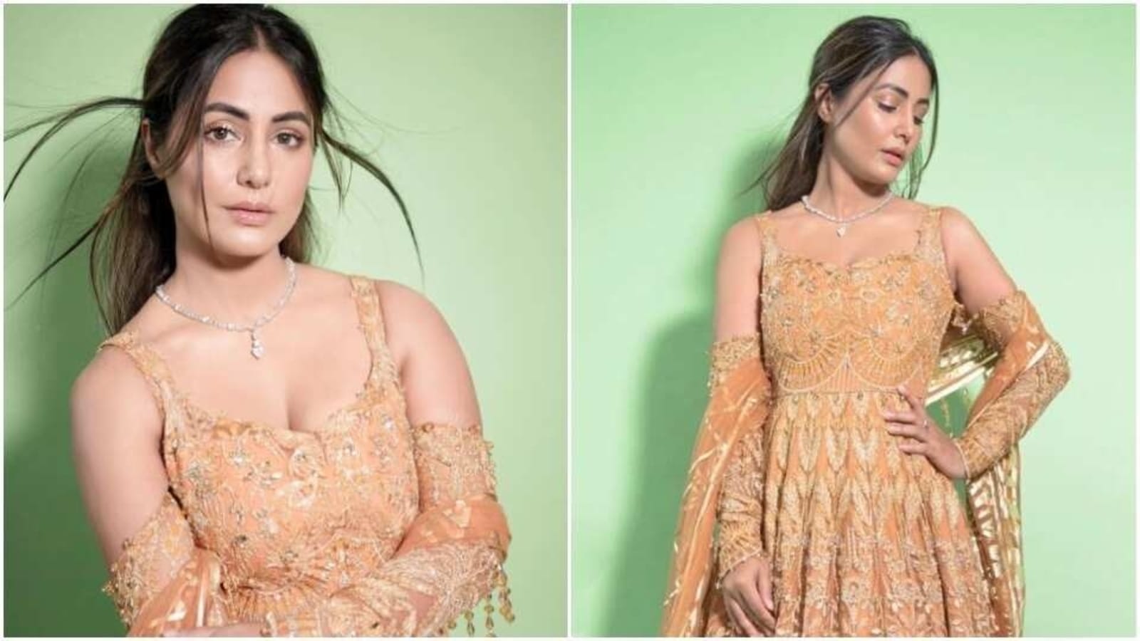 Hina khan new arrivals anarkali suits
