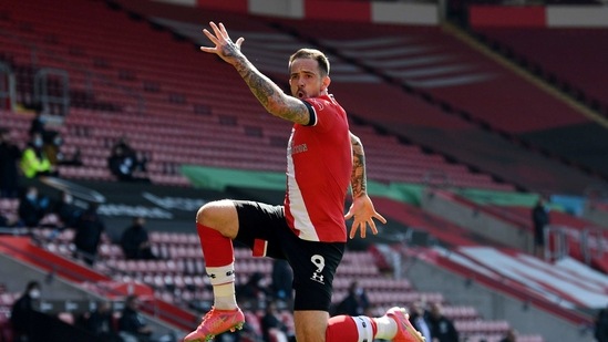 Southampton's Danny Ings celebrates scoring their second goal. (Pool via REUTERS)