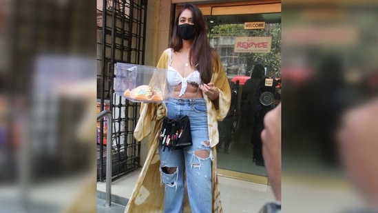 Ileana D Cruz Combines Boho With Athleisure In Bralette And Wide Legged Jeans On Day Out Hindustan Times