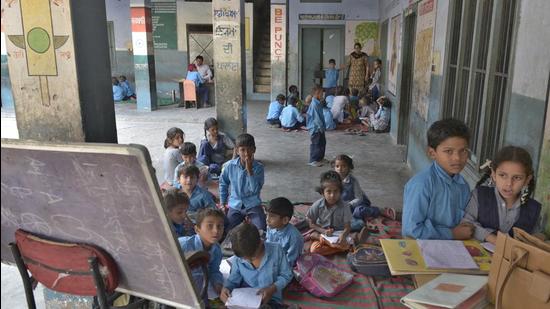 Schools had opened on March 1 in a staggered manner, a year after they were closed owing to the pandemic (HT File) Schools had opened on March 1 in a staggered manner, a year after they were closed owing to the pandemic (HT File)