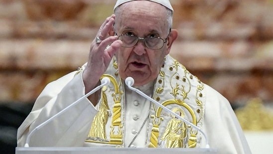 Pope Francis, who has focused on the plight of vulnerable groups since becoming pope in 2013, had already warned rich nations against vaccine hoarding in an address to the UN General Assembly in September. (AFP) Pope Francis, who has focused on the plight of vulnerable groups since becoming pope in 2013, had already warned rich nations against vaccine hoarding in an address to the UN General Assembly in September. (AFP)