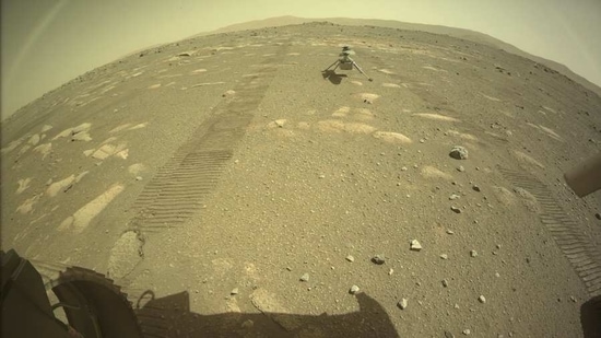 Nasa has announced that the first scheduled flight of the Ingenuity helicopter on Mars will take place no earlier than April 11.(Twitter / @NASAJPL) Nasa has announced that the first scheduled flight of the Ingenuity helicopter on Mars will take place no earlier than April 11.(Twitter / @NASAJPL)
