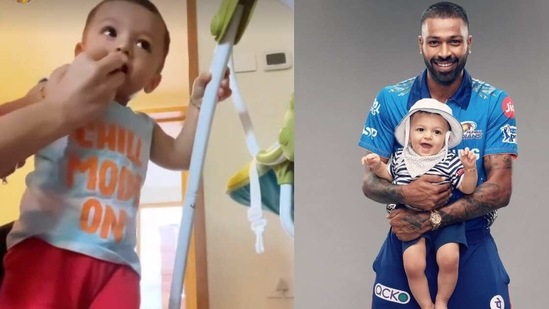 Natasa Stankovic and Hardik Pandya are all love for their son Agastya. Natasa Stankovic and Hardik Pandya are all love for their son Agastya.