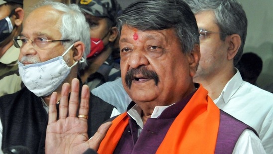 "For us, ideology is important. Once voted to power, the legislative party in consultation with the top leaders will decide on the CM candidate," said Kailash Vijayvargiya. (PTI Photo)(PTI) "For us, ideology is important. Once voted to power, the legislative party in consultation with the top leaders will decide on the CM candidate," said Kailash Vijayvargiya. (PTI Photo)(PTI)