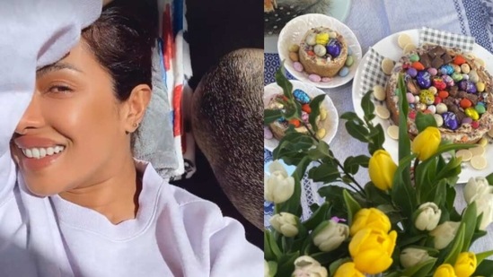 Priyanka Chopra spends Easter with her family in London.
