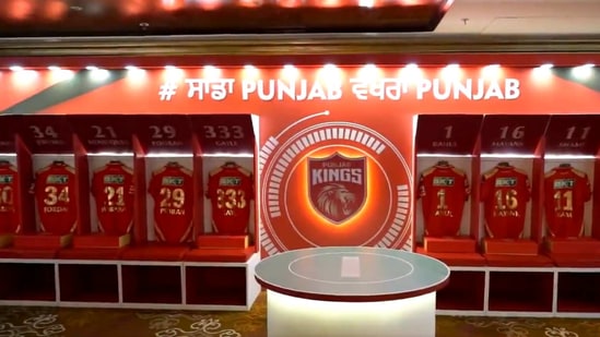 Punjab Kings Team Room (screengrab)(Twitter)