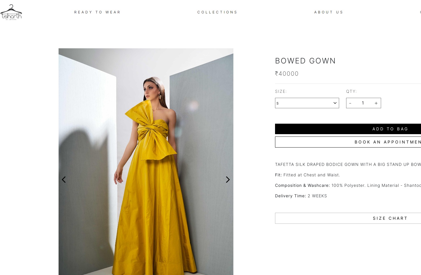 Neha Dhupia's gown is worth  ₹40,000 (tisharthbyshivani.com)