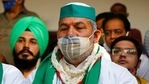 BKU leader Rakesh Tikait is on a two-day tour of Gujarat since Sunday to campaign against the Centre's three farm laws.(AP) BKU leader Rakesh Tikait is on a two-day tour of Gujarat since Sunday to campaign against the Centre's three farm laws.(AP)