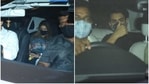 Shweta Bachchan Nanda and Ibrahim Ali Khan on their way to Karan Johar's home.(Varinder Chawla) Shweta Bachchan Nanda and Ibrahim Ali Khan on their way to Karan Johar's home.(Varinder Chawla)