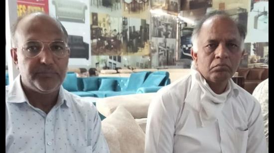 The two brothers own a furniture store in Sector 54, Chandigarh. (HT Photo)