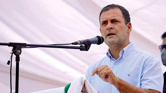 “No Indian jawan should face an enemy without body armour in the 21st century. It needs to be made available to every soldier," said Rahul Gandhi. (ANI Photo) “No Indian jawan should face an enemy without body armour in the 21st century. It needs to be made available to every soldier," said Rahul Gandhi. (ANI Photo)