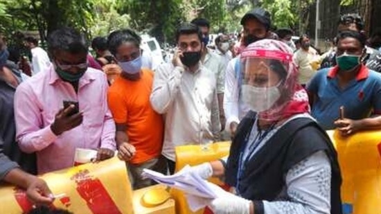 India recorded an all-time high of 1,03,558 single day new coronavirus infections pushing the nationwide Covid-19 tally of cases to 1,25,89,067, (AP)