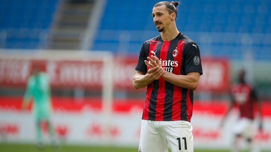 AC Milan's Zlatan Ibrahimovic(AP)